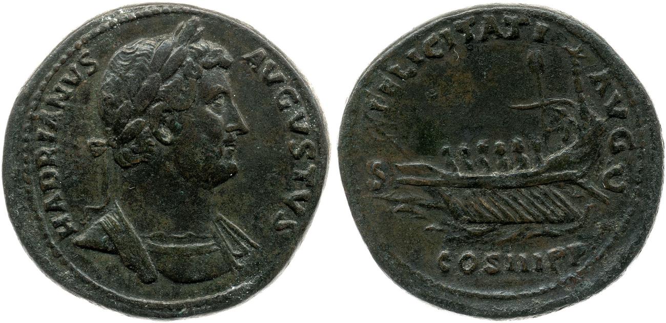 RIC II, Part 3 (second edition) Hadrian 1290, аверс, bm