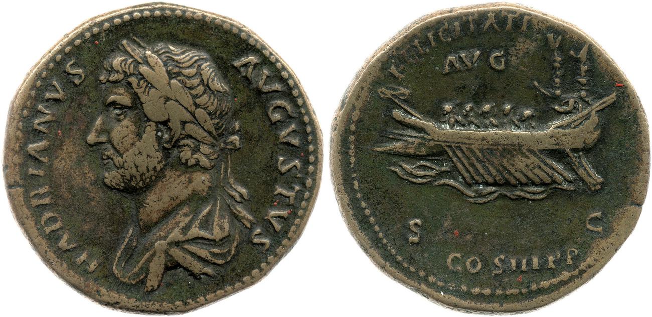 RIC II, Part 3 (second edition) Hadrian 1293, аверс, bm