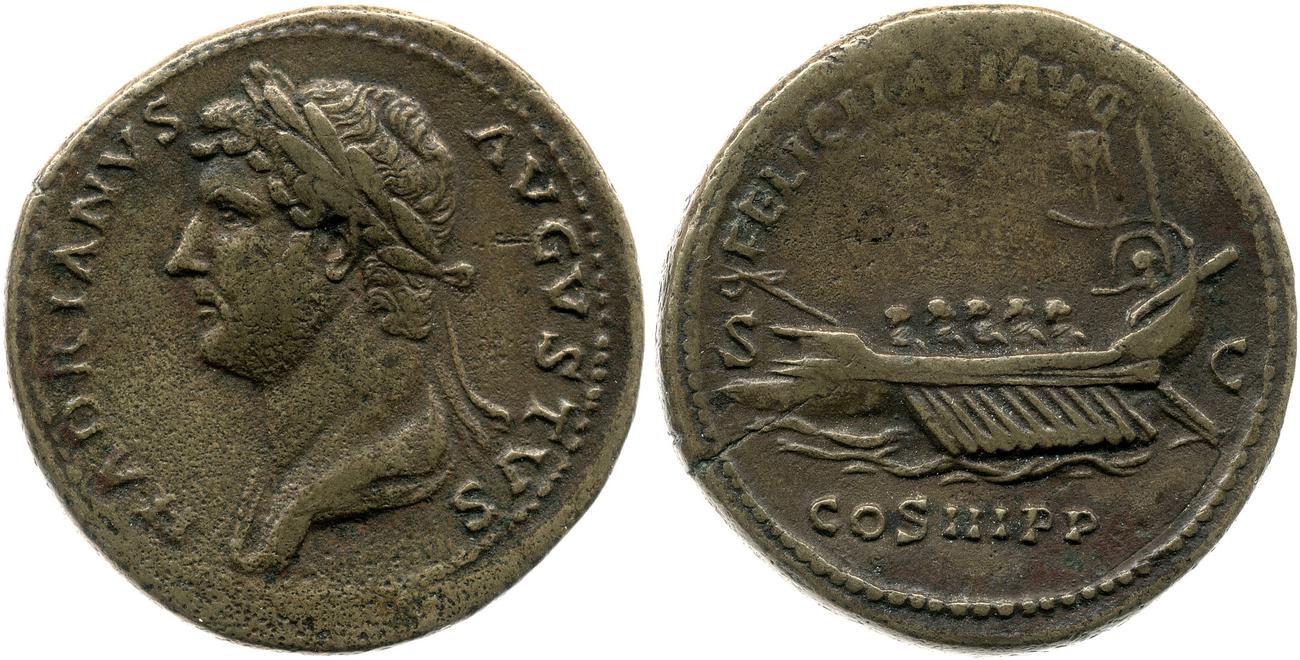 RIC II, Part 3 (second edition) Hadrian 1293, аверс, bm