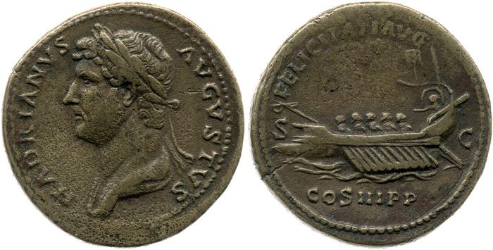 RIC II, Part 3 (second edition) Hadrian 1293, реверс, bm
