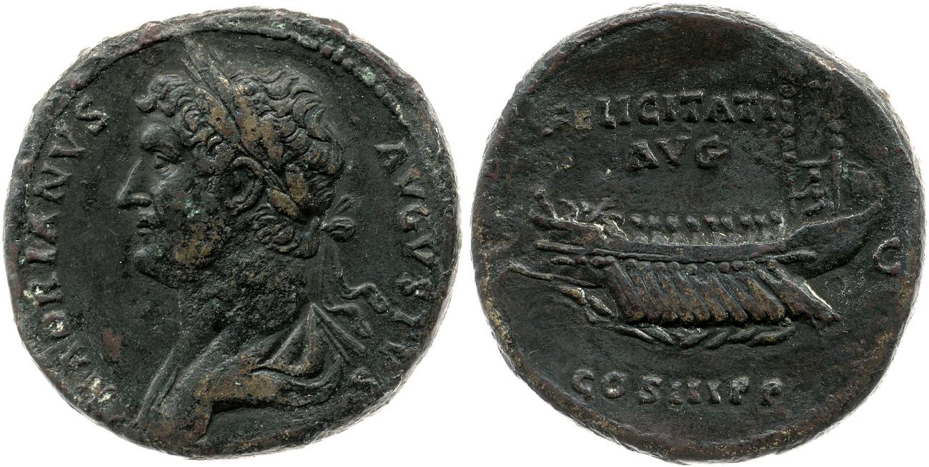 RIC II, Part 3 (second edition) Hadrian 1293, аверс, bm