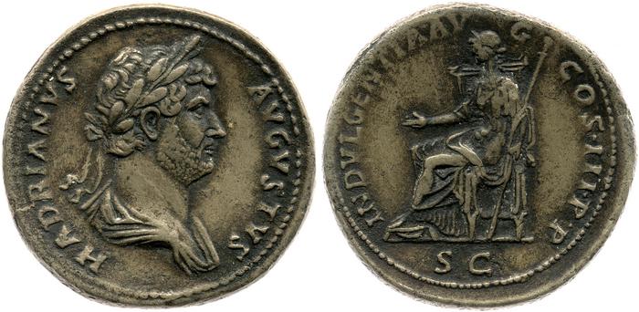 RIC II, Part 3 (second edition) Hadrian 1203, реверс, bm