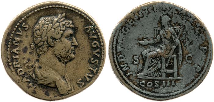 реверс RIC II, Part 3 (second edition) Hadrian 1146