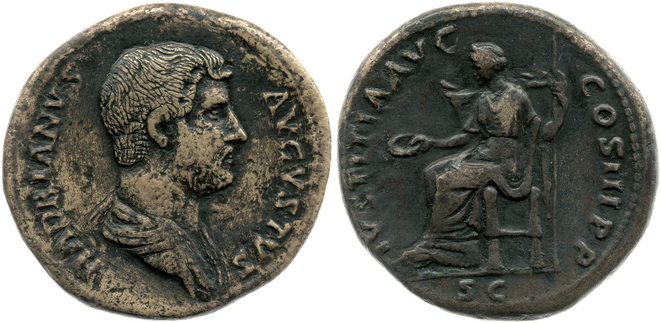 RIC II, Part 3 (second edition) Hadrian 1220, аверс, bm