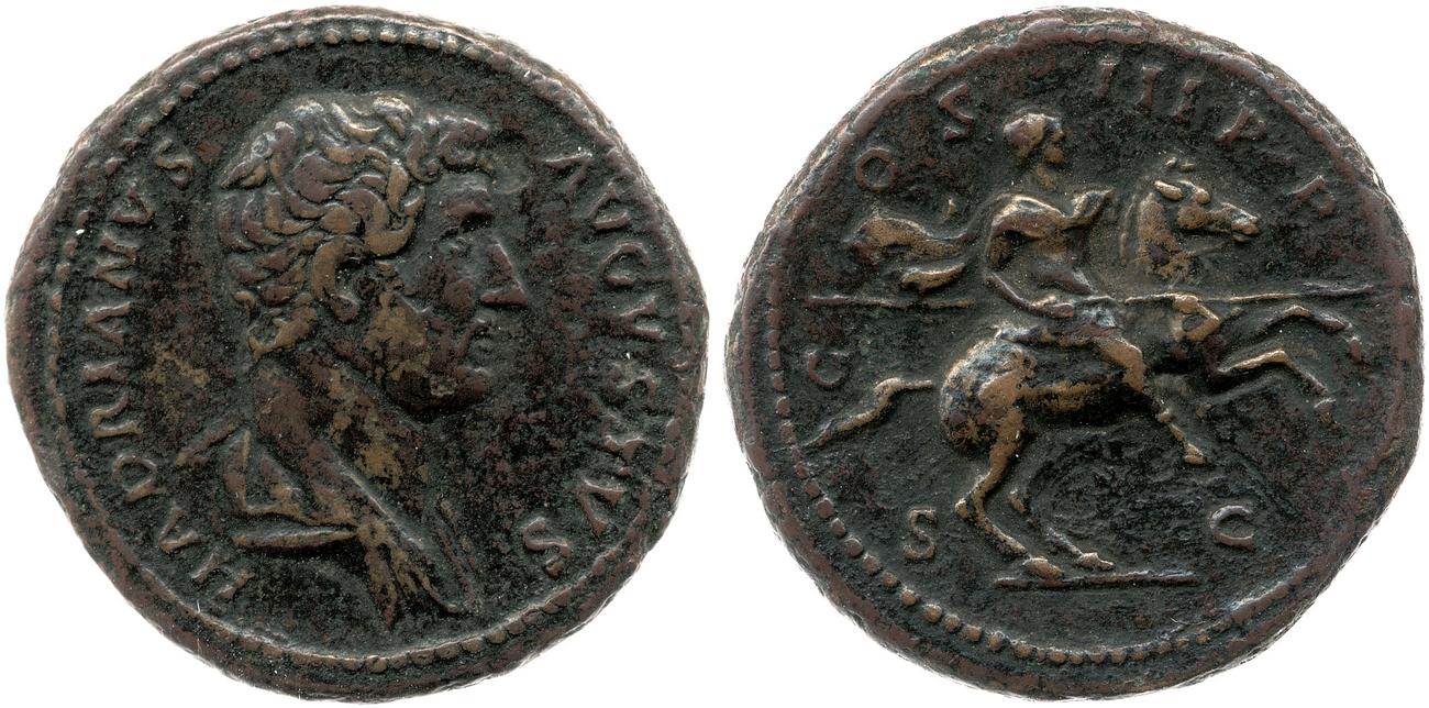 аверс RIC II, Part 3 (second edition) Hadrian 1361