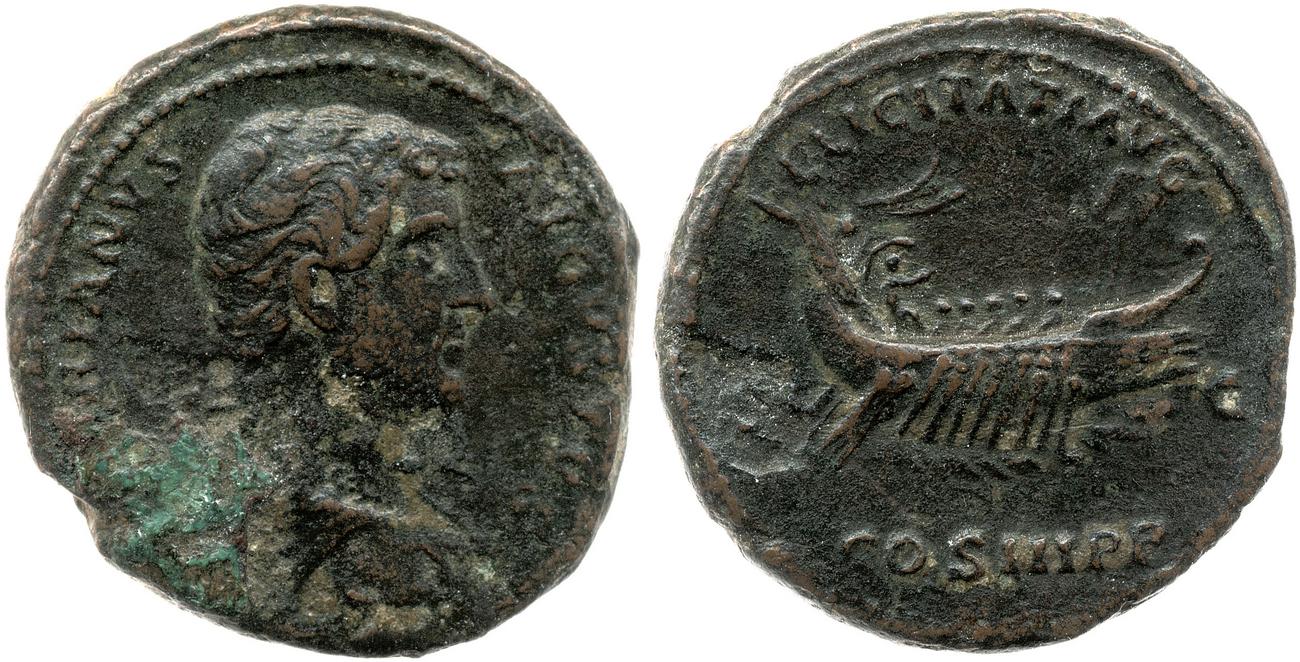 RIC II, Part 3 (second edition) Hadrian 1326, аверс, Британский музей