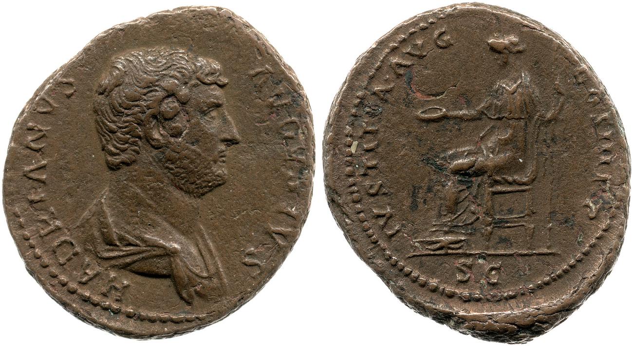 аверс RIC II, Part 3 (second edition) Hadrian 1236