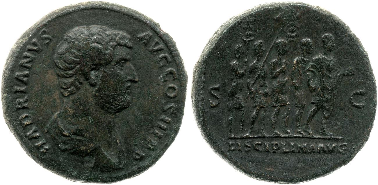 obverse RIC II, Part 3 (second edition) Hadrian 1906