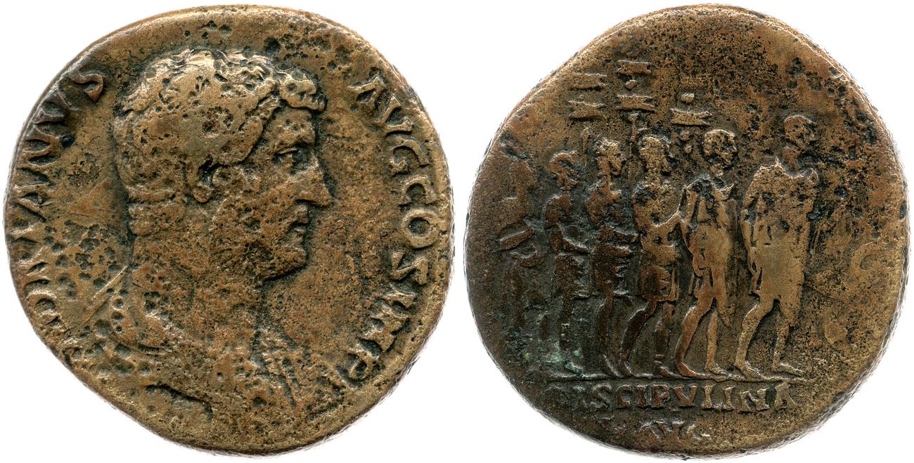 obverse RIC II, Part 3 (second edition) Hadrian 1913