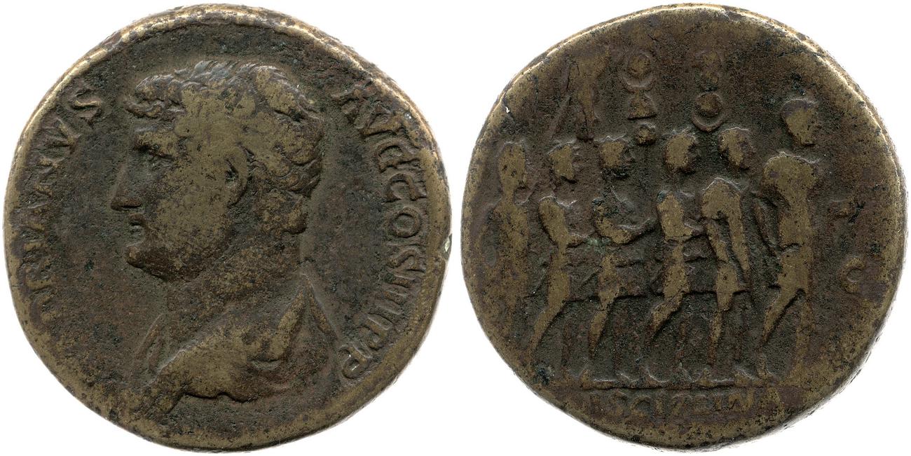 аверс RIC II, Part 3 (second edition) Hadrian 1914