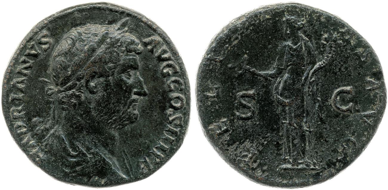 obverse RIC II, Part 3 (second edition) Hadrian 2109