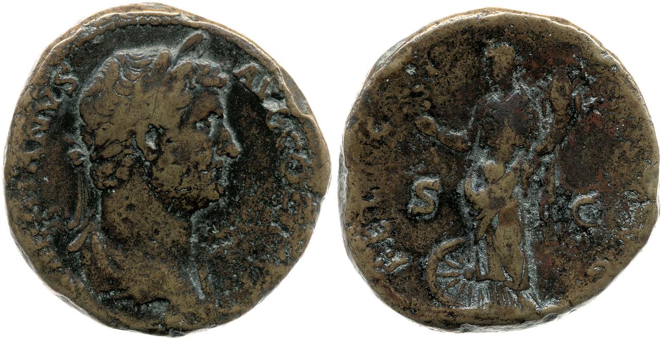 RIC II, Part 3 (second edition) Hadrian 2252, аверс, bm