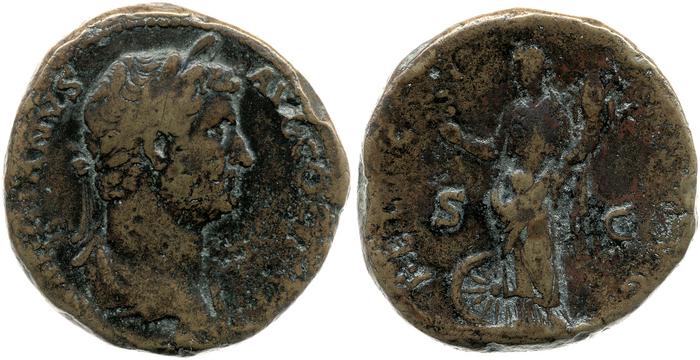 RIC II, Part 3 (second edition) Hadrian 2252, реверс, bm