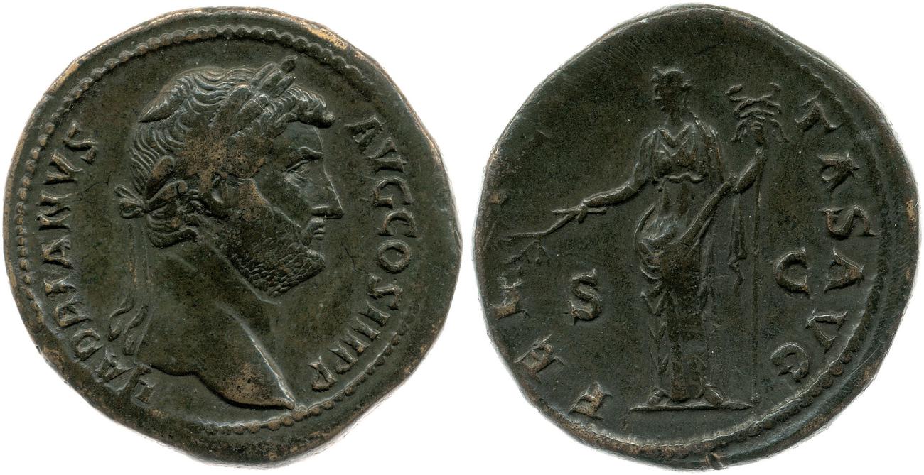 obverse RIC II, Part 3 (second edition) Hadrian 2255