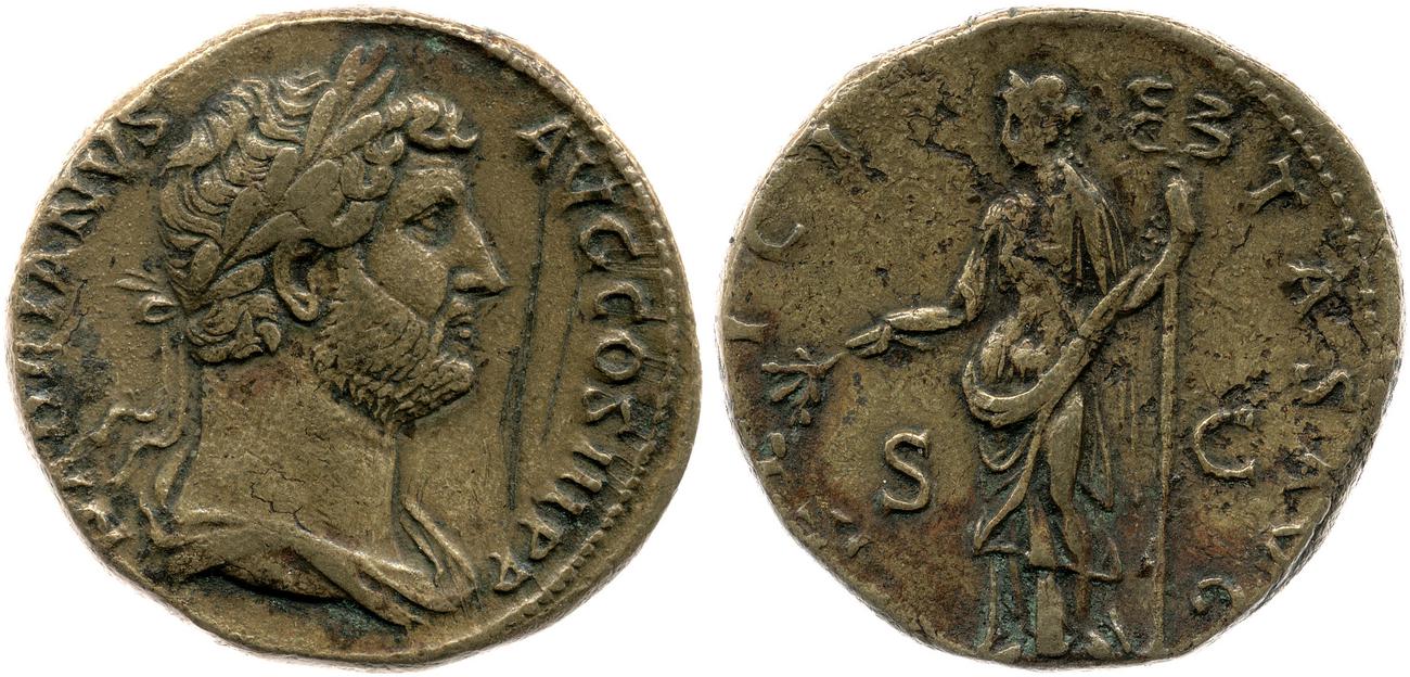 obverse RIC II, Part 3 (second edition) Hadrian 2257