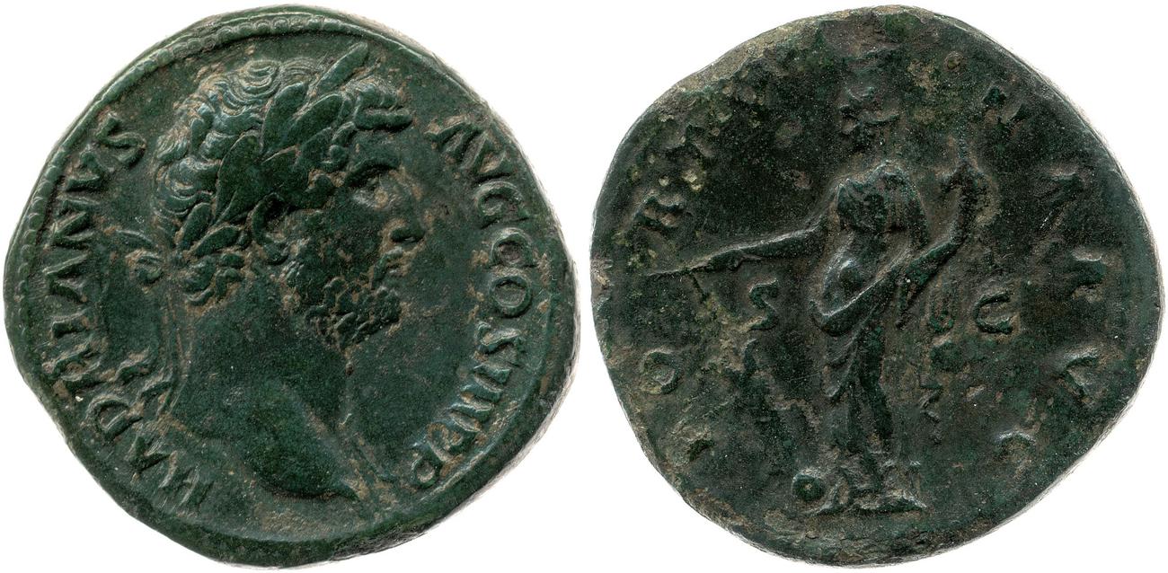 RIC II, Part 3 (second edition) Hadrian 2410, аверс, bm