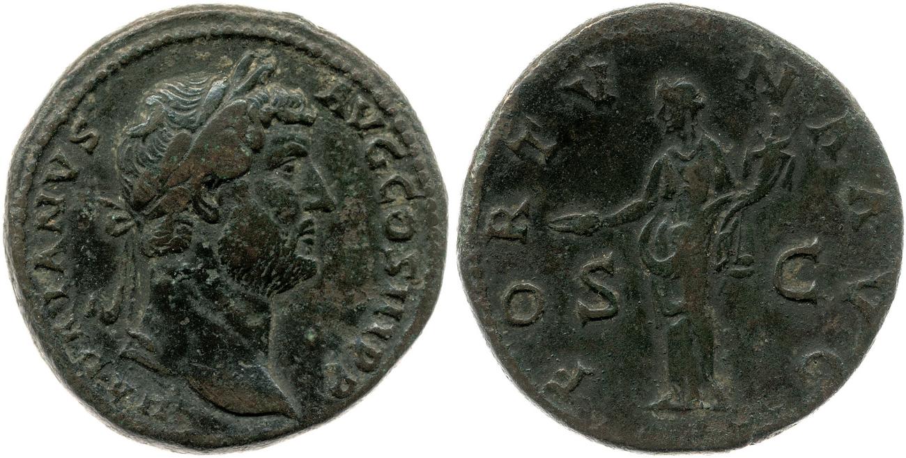 obverse RIC II, Part 3 (second edition) Hadrian 2116