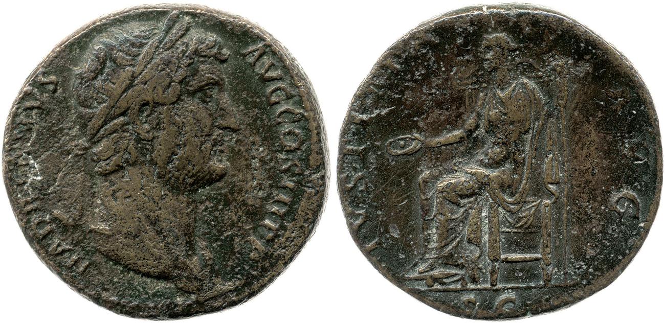 obverse RIC II, Part 3 (second edition) Hadrian 2271