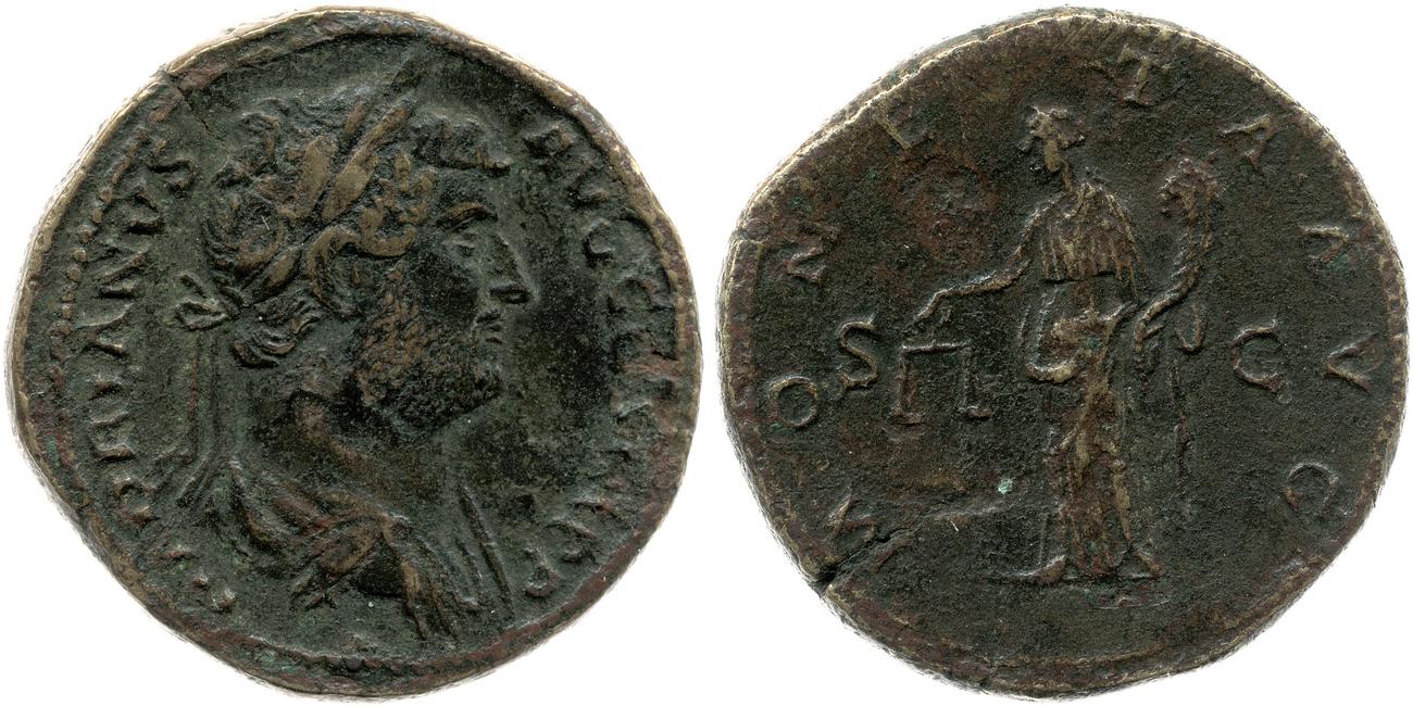 аверс RIC II, Part 3 (second edition) Hadrian 2279
