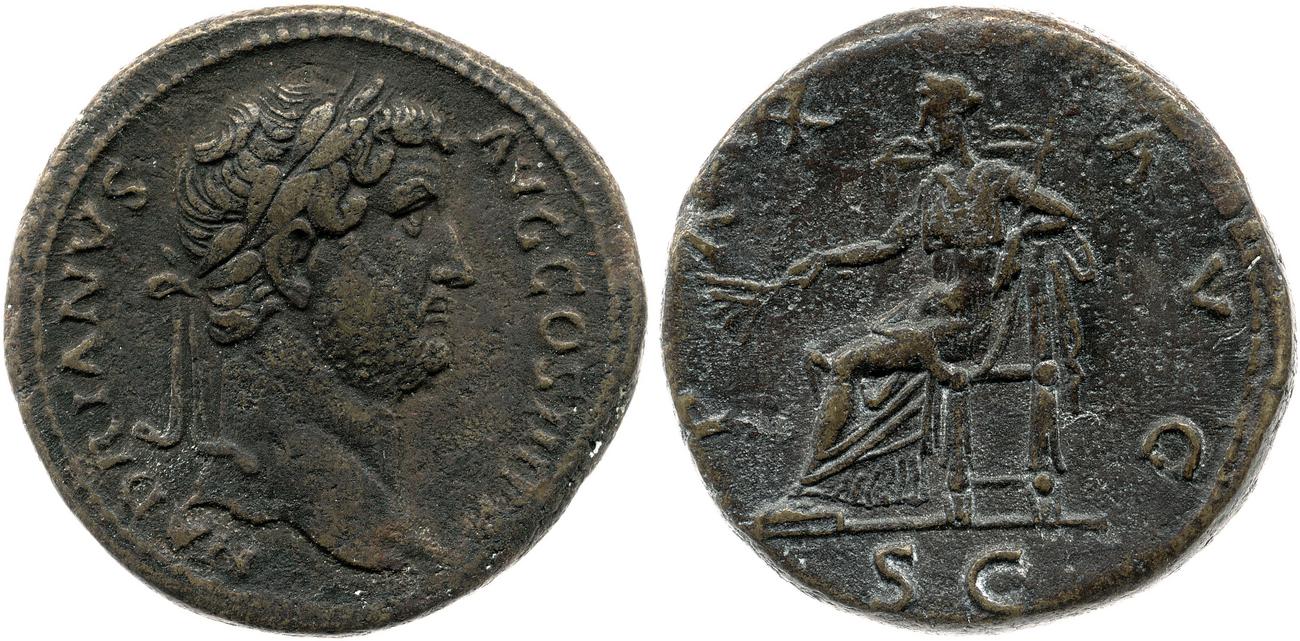 obverse RIC II, Part 3 (second edition) Hadrian 2262
