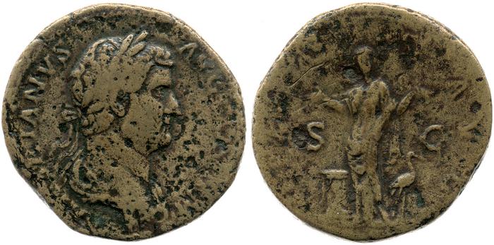 RIC II, Part 3 (second edition) Hadrian 2134, реверс, Британский музей