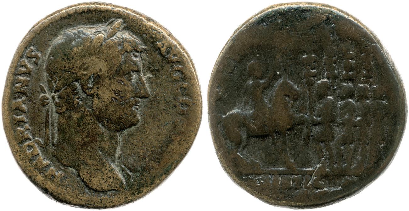 аверс RIC II, Part 3 (second edition) Hadrian 1951