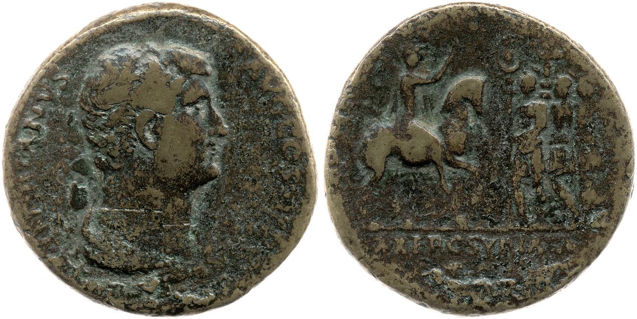 аверс RIC II, Part 3 (second edition) Hadrian 1958