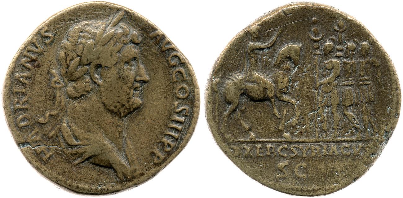 аверс RIC II, Part 3 (second edition) Hadrian 1956