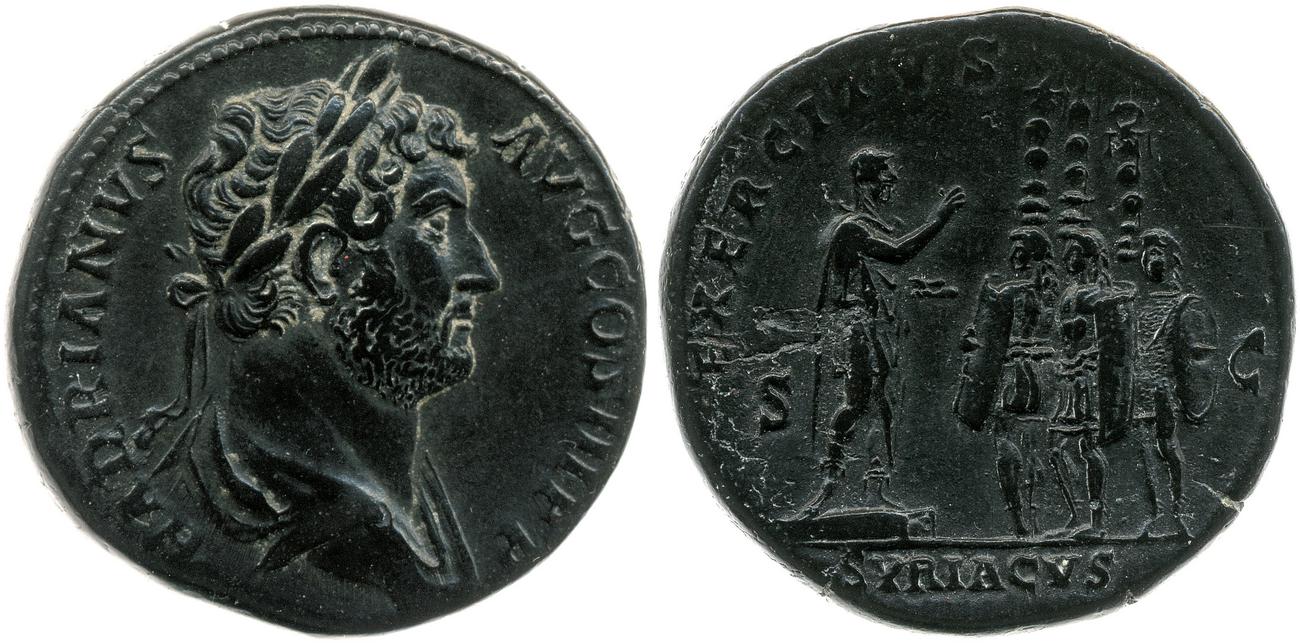 аверс RIC II, Part 3 (second edition) Hadrian 1965