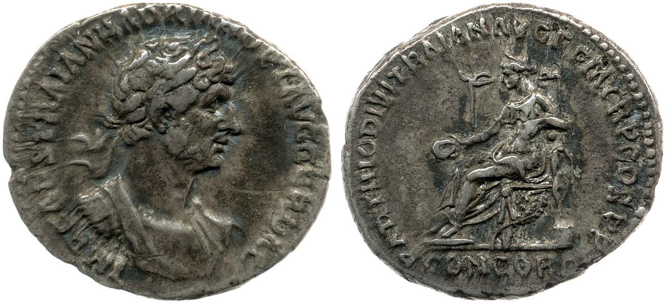 RIC II, Part 3 (second edition) Hadrian 15, аверс, bm