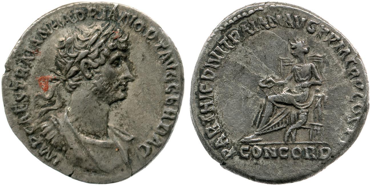 RIC II, Part 3 (second edition) Hadrian 15, аверс, bm