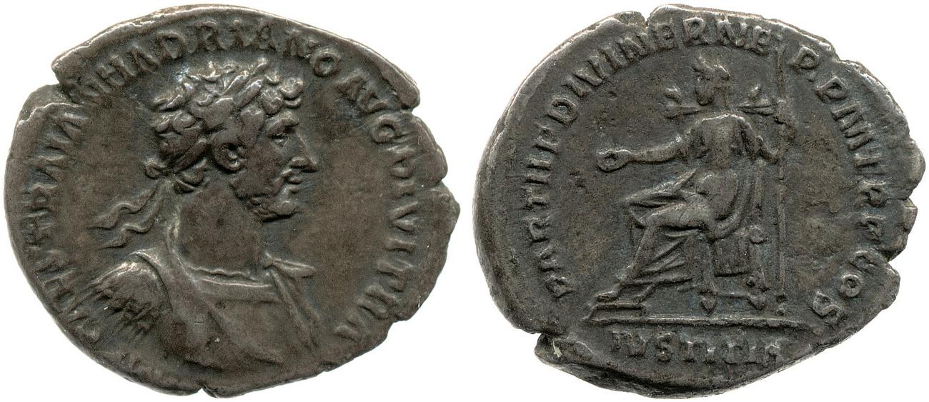 obverse RIC II, Part 3 (second edition) Hadrian 61