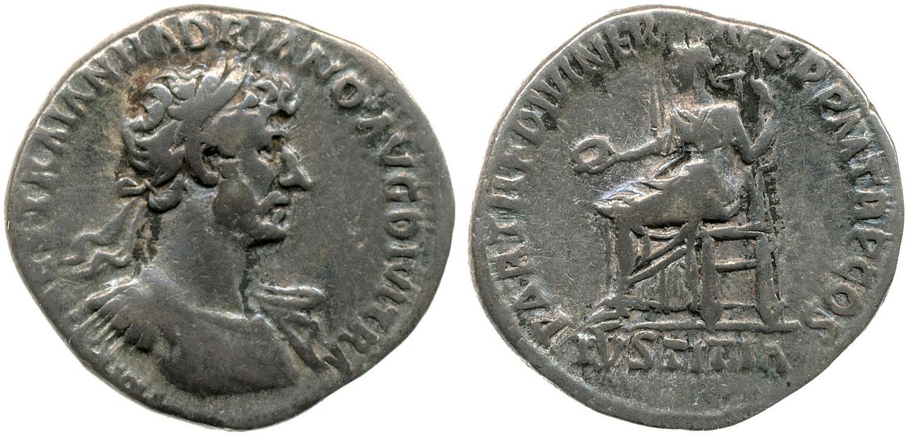 RIC II, Part 3 (second edition) Hadrian 61, аверс, Британский музей