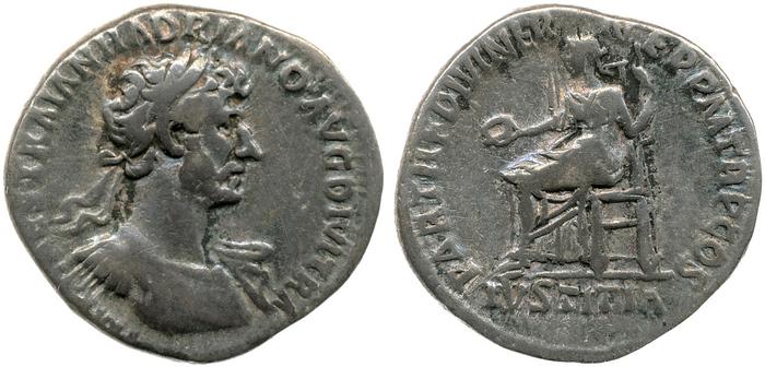 RIC II, Part 3 (second edition) Hadrian 61, реверс, Британский музей