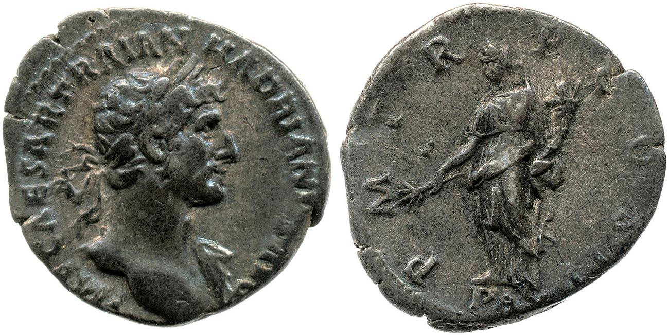 RIC II, Part 3 (second edition) Hadrian 124, аверс, bm