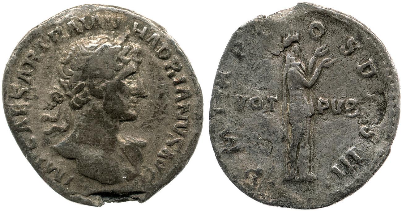 RIC II, Part 3 (second edition) Hadrian 176, аверс, bm