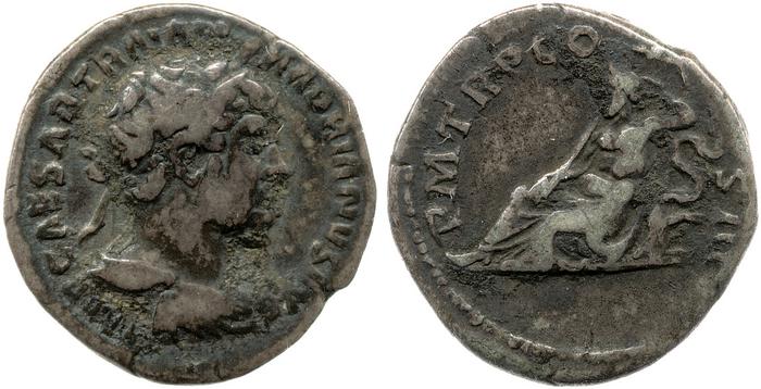 RIC II, Part 3 (second edition) Hadrian 523, реверс, bm