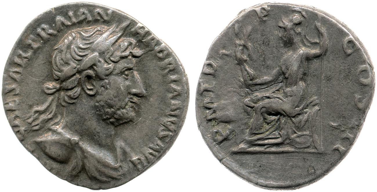 RIC II, Part 3 (second edition) Hadrian 544, аверс, Британский музей