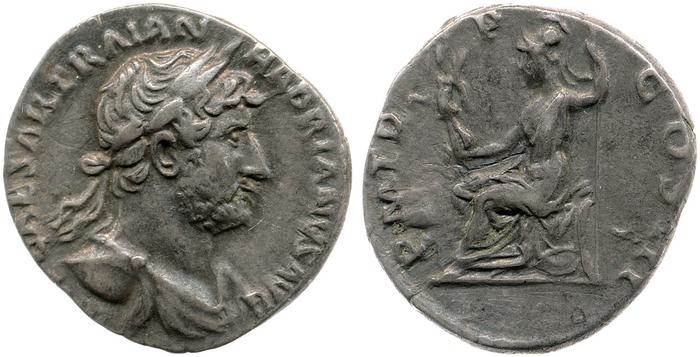 RIC II, Part 3 (second edition) Hadrian 544, реверс, Британский музей