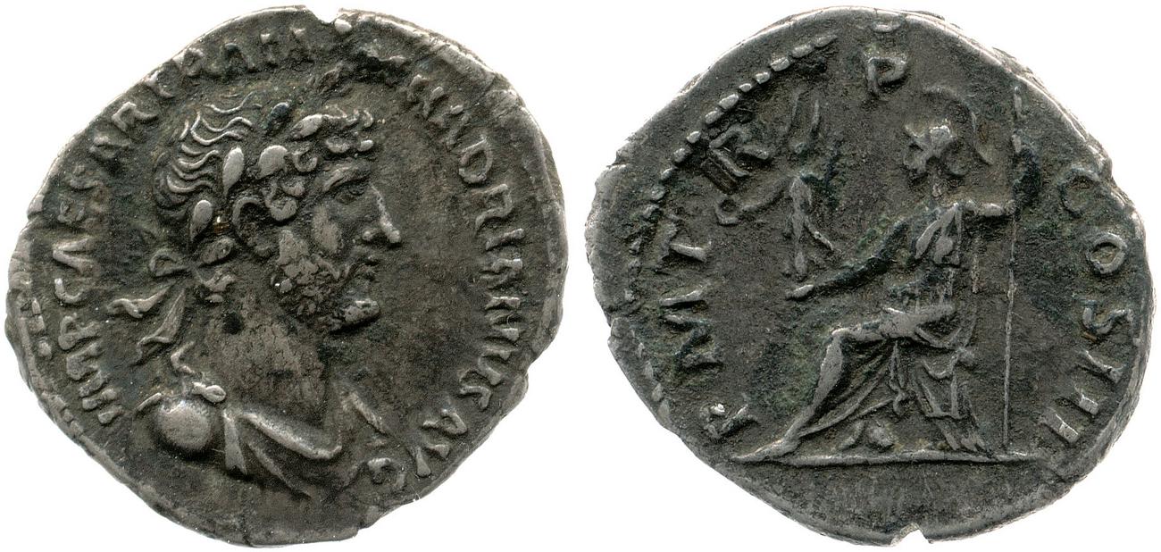 RIC II, Part 3 (second edition) Hadrian 544, аверс, Британский музей