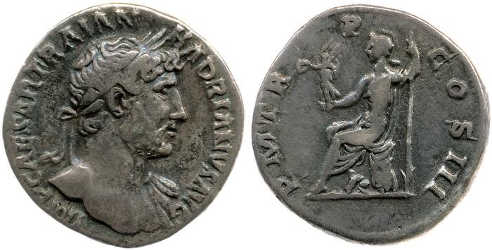 RIC II, Part 3 (second edition) Hadrian 542, реверс, bm