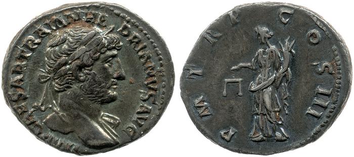 RIC II, Part 3 (second edition) Hadrian 385, реверс, bm