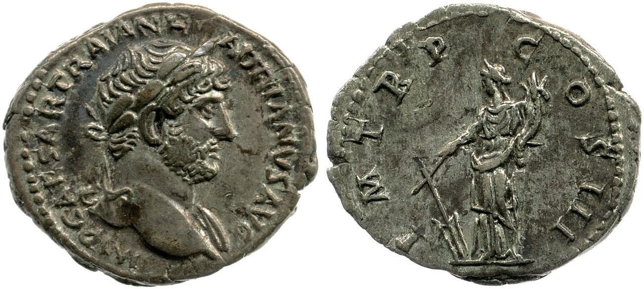 RIC II, Part 3 (second edition) Hadrian 392, аверс, bm