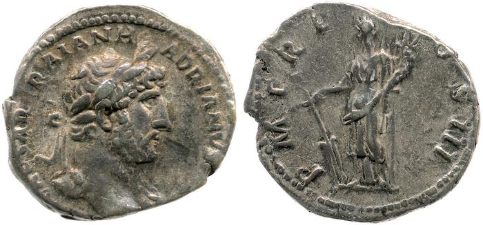 RIC II, Part 3 (second edition) Hadrian 392, реверс, bm