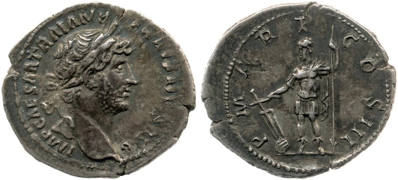RIC II, Part 3 (second edition) Hadrian 567, аверс, bm