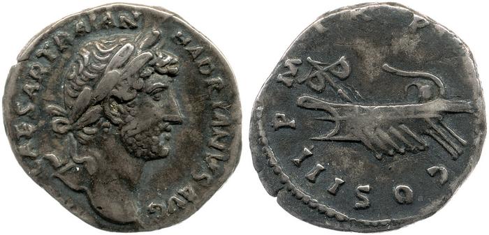 RIC II, Part 3 (second edition) Hadrian 525, реверс, bm