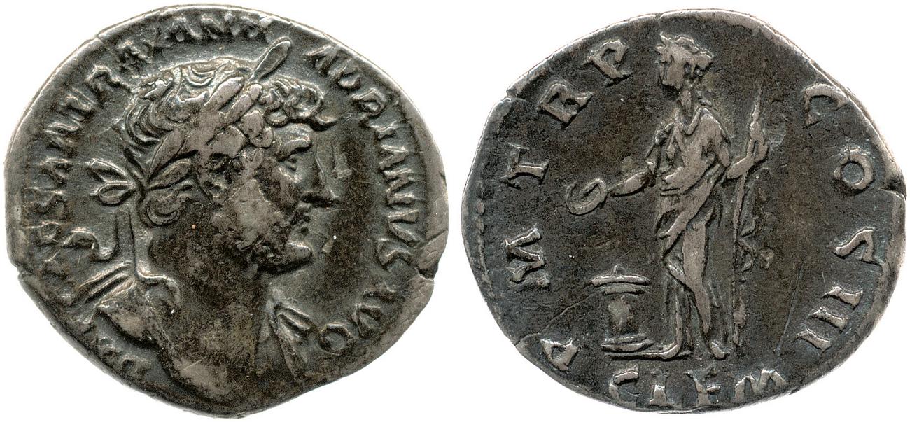 аверс RIC II, Part 3 (second edition) Hadrian 498