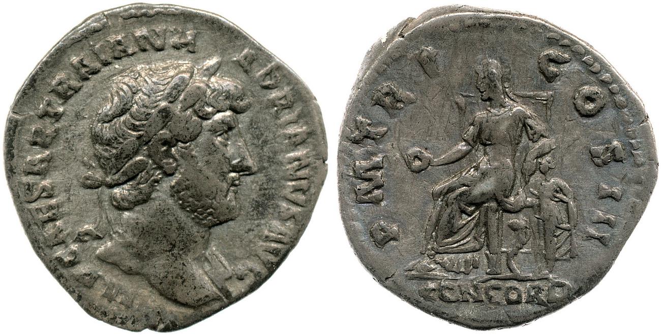obverse RIC II, Part 3 (second edition) Hadrian 204