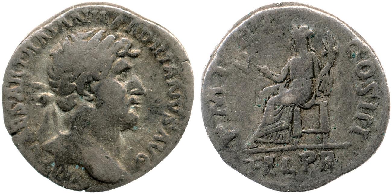 RIC II, Part 3 (second edition) Hadrian 299, аверс, bm