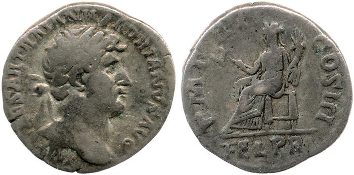 RIC II, Part 3 (second edition) Hadrian 299, реверс, bm